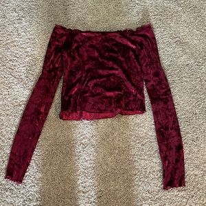 hollister off shoulder shirt